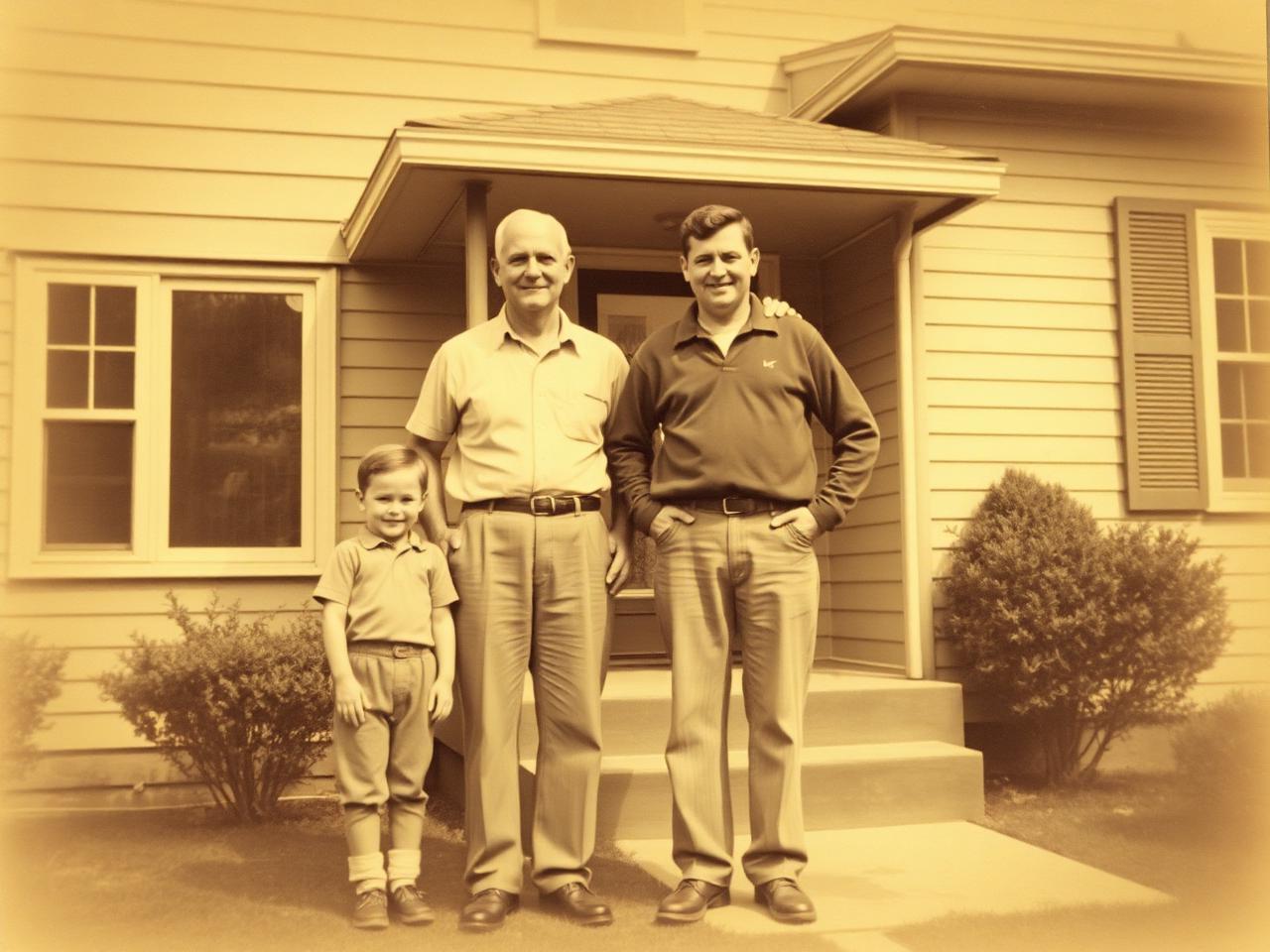 Three generations of the Corley family